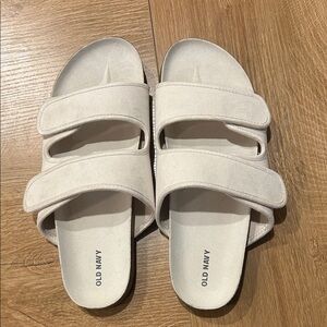 Old Navy Cream Slide Sandals